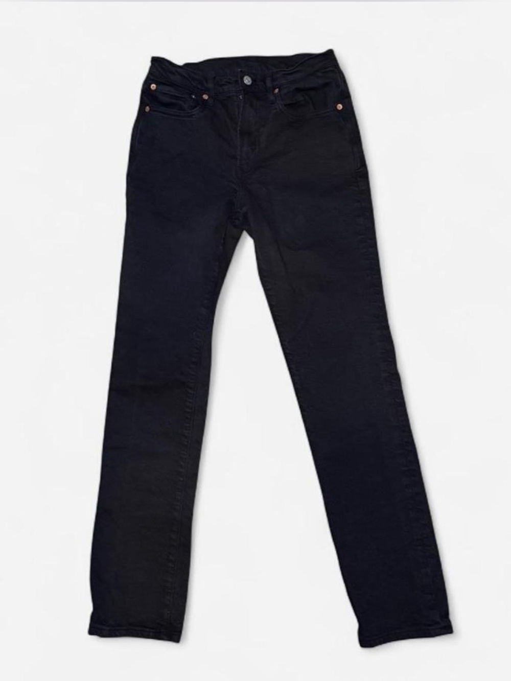 Buck Mason Black Denim Jeans with Branded Button